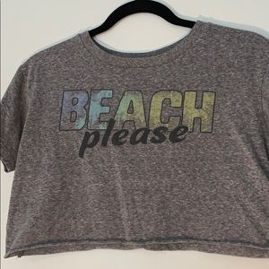 Beach please crop top